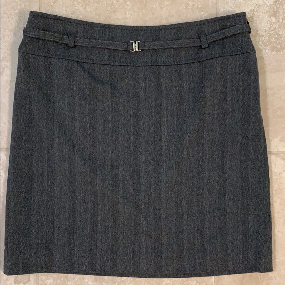 White House Black Market Belted Pencil Skirt